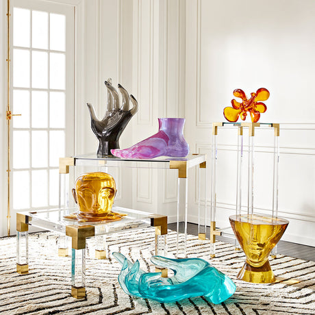 Clear Acrylic Game Table | Jonathan Adler Jacques | Oroa.com