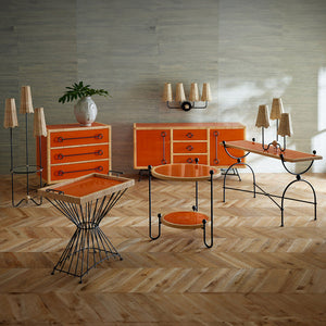 Rattan Peel Orange Sideboard | Jonathan Adler Wellington | Oroa.com