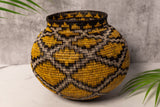 Golden Diamond Netting Rainforest Basket
