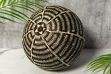 Extraordinary Black And White Woven Basket