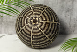 Extraordinary Black And White Woven Basket