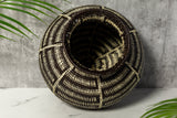 Extraordinary Black And White Woven Basket