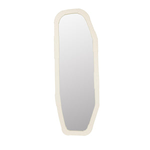   Modern European furniture - Beige Oak Asymmetrical Mirror - www.oroa.com | Oroa.com