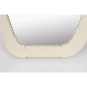   Modern European furniture - Beige Oak Asymmetrical Mirror - www.oroa.com | Oroa.com
