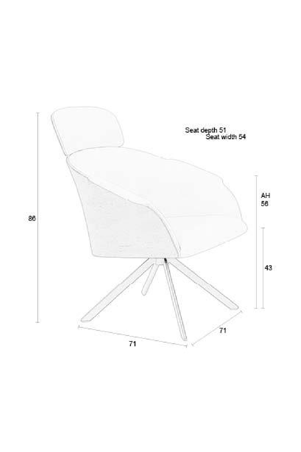 Beige Leather Lounge Chair | Zuiver Frie | OROA.com