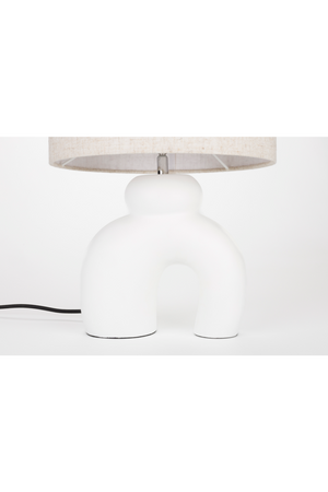 White Curved Table Lamp | Zuiver Bibi | OROA.com
