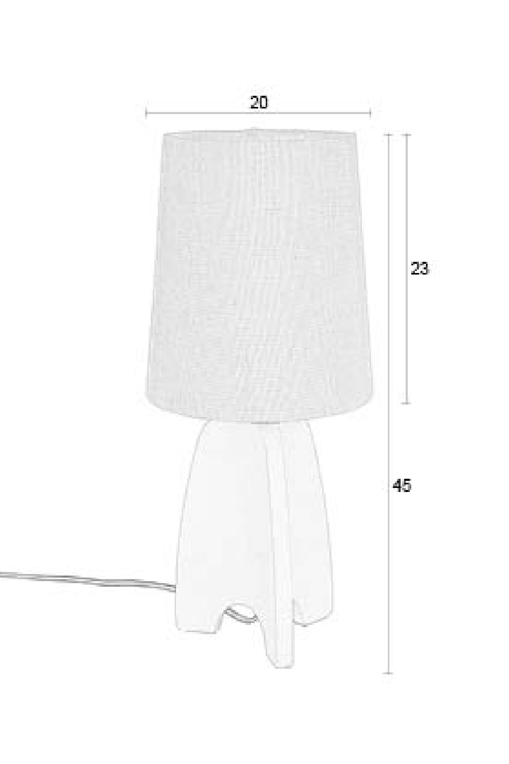 Beige Concrete Table Lamp | Zuiver Saba | OROA.com