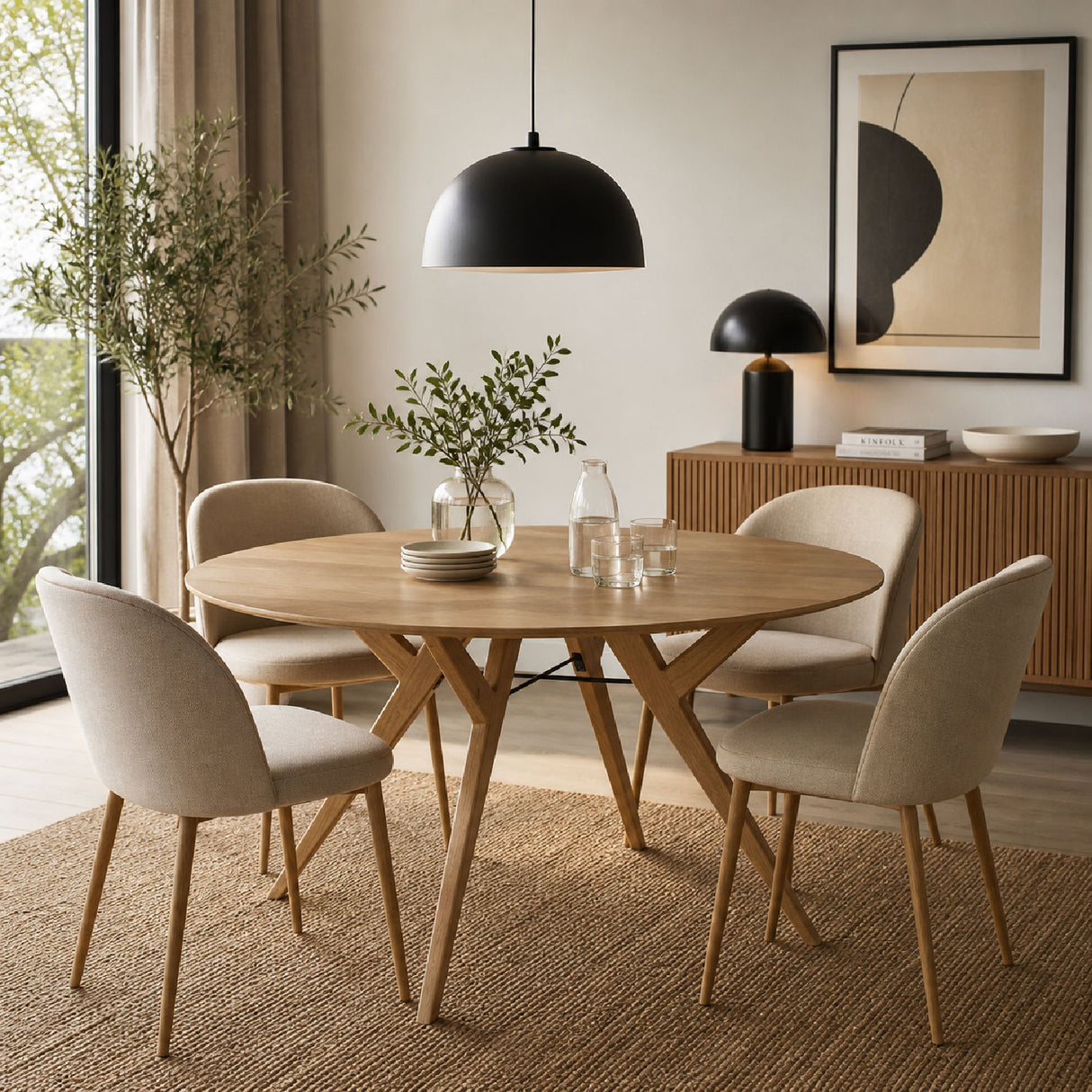   Modern furniture - Solid Wood Round Dining Table - www.oroa.com | Oroa.com