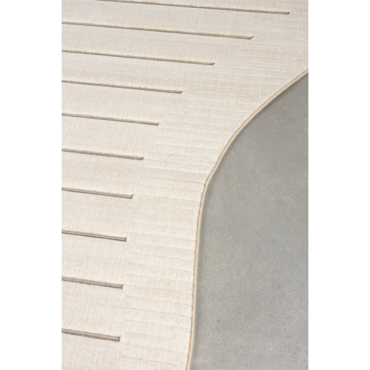   Modern furniture - Beige Striped Organic-Shaped Carpet - www.oroa.com | Oroa.com