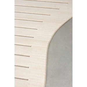   Modern furniture - Beige Striped Organic-Shaped Carpet - www.oroa.com | Oroa.com