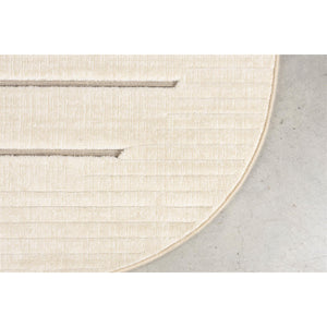   Modern furniture - Beige Striped Organic-Shaped Carpet - www.oroa.com | Oroa.com