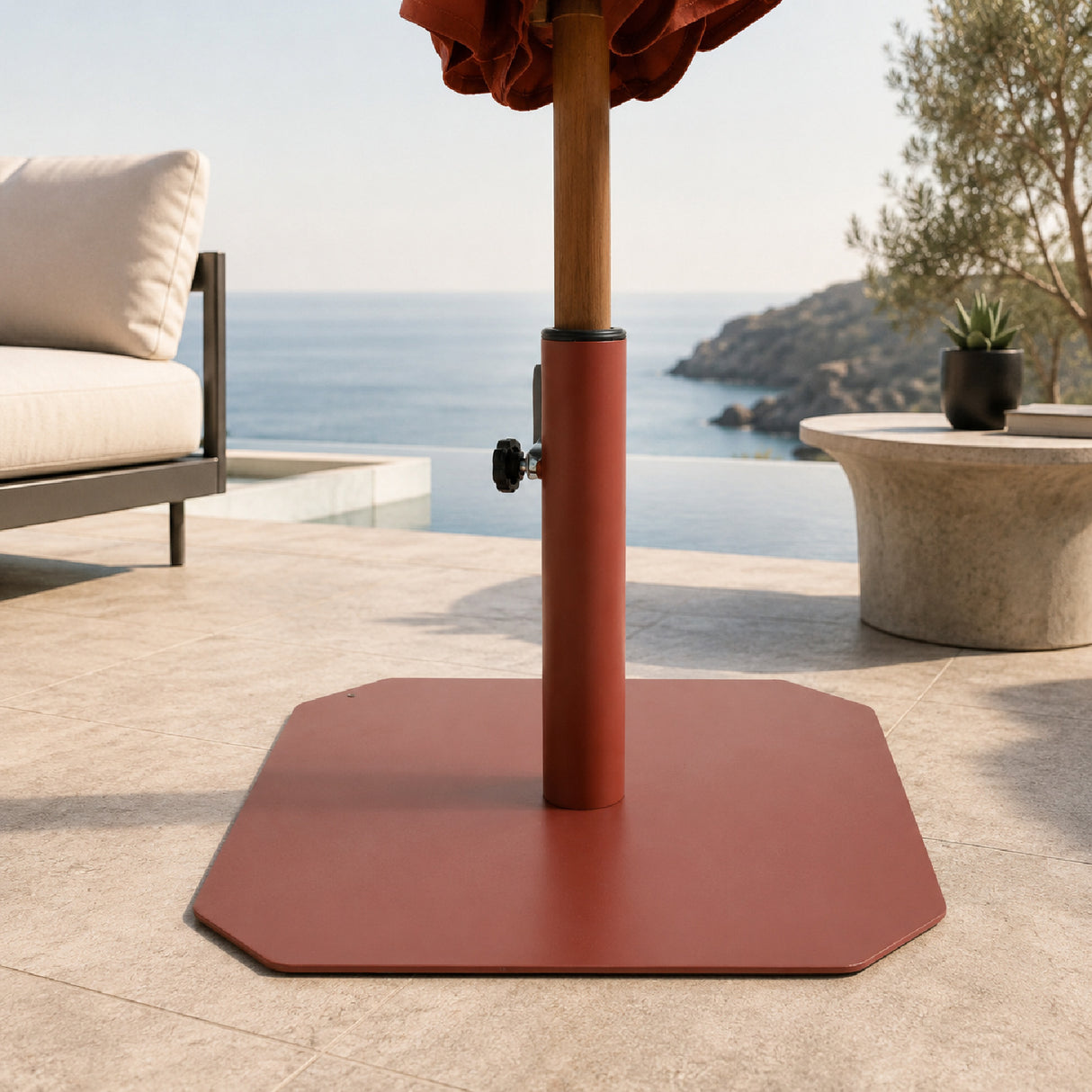   Modern furniture - Red Sunbrella Parasol - www.oroa.com | Oroa.com