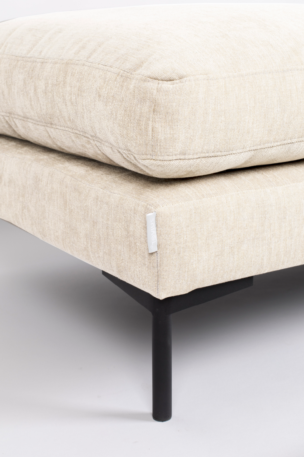 Beige Fabric Hocker | Zuiver Summer | OROA.com