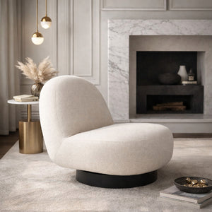   Arched Back Swivel Lounge Chair | Oroa.com