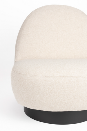 Arched Back Swivel Lounge Chair | Zuiver Eden | OROA.com