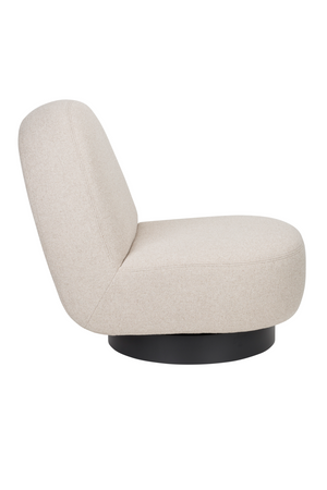 Arched Back Swivel Lounge Chair | Zuiver Eden | OROA.com