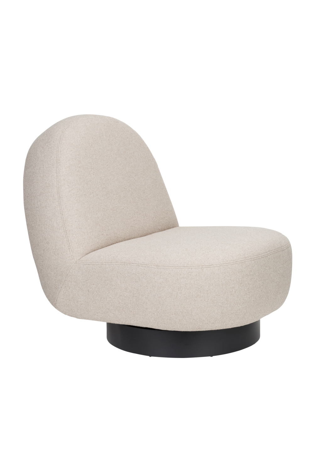 Arched Back Swivel Lounge Chair | Zuiver Eden | OROA.com