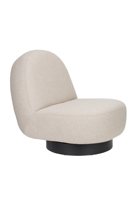 Arched Back Swivel Lounge Chair | Zuiver Eden | OROA.com
