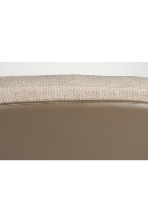 Cream Leather Swivel Lounge Chair | Zuiver Benjamin | OROA.com