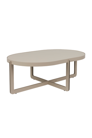 Crossed-Base Oval Coffee Table | Zuiver Centre | OROA.com