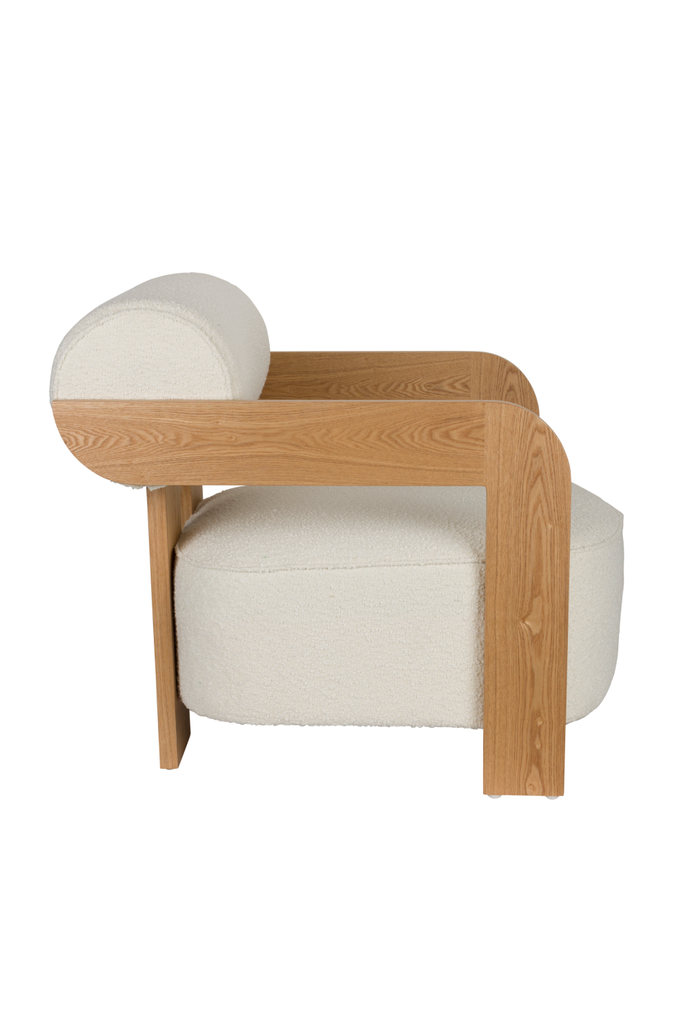 Ash Framed Boucle Lounge Chair | Zuiver Oolong | Oroa.com