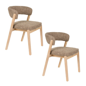   Modern European furniture - Oak Framed Dining Chairs (2) - www.oroa.com | Oroa.com