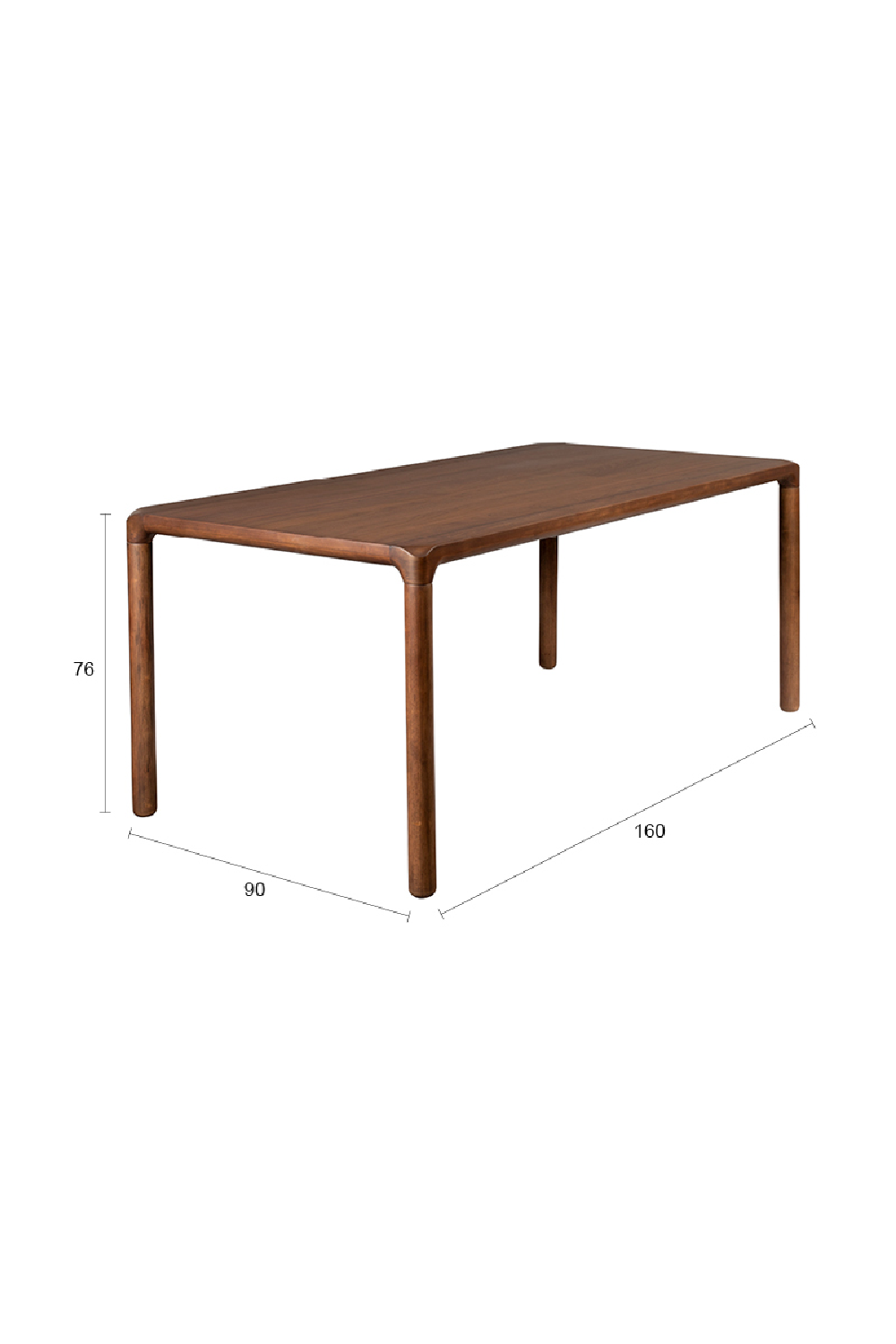 Modern Minimalist Wooden Dining Table | Zuiver Storm | Oroa.com