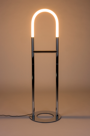Modern Chrome Floor Lamp | Zuiver Arch | Oroa.com