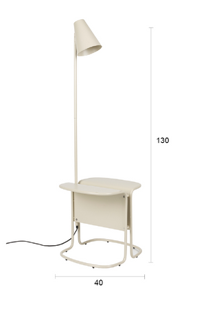 Beige Side Table Floor Lamp | Zuiver Lustor | Oroa.com