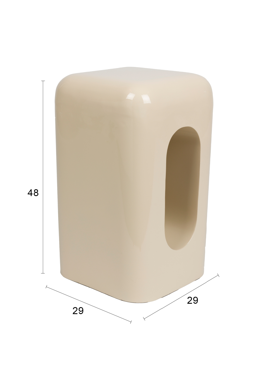 Cut-Out Painted Iron Stool | Zuiver Creek | Oroa.com