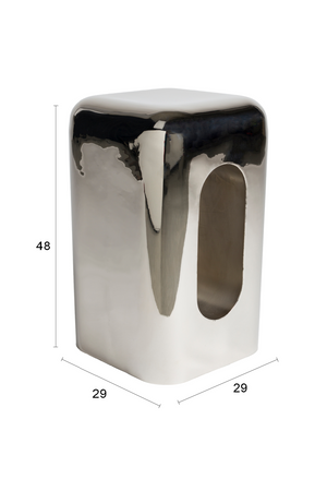 Cut-Out Painted Iron Stool | Zuiver Creek | Oroa.com