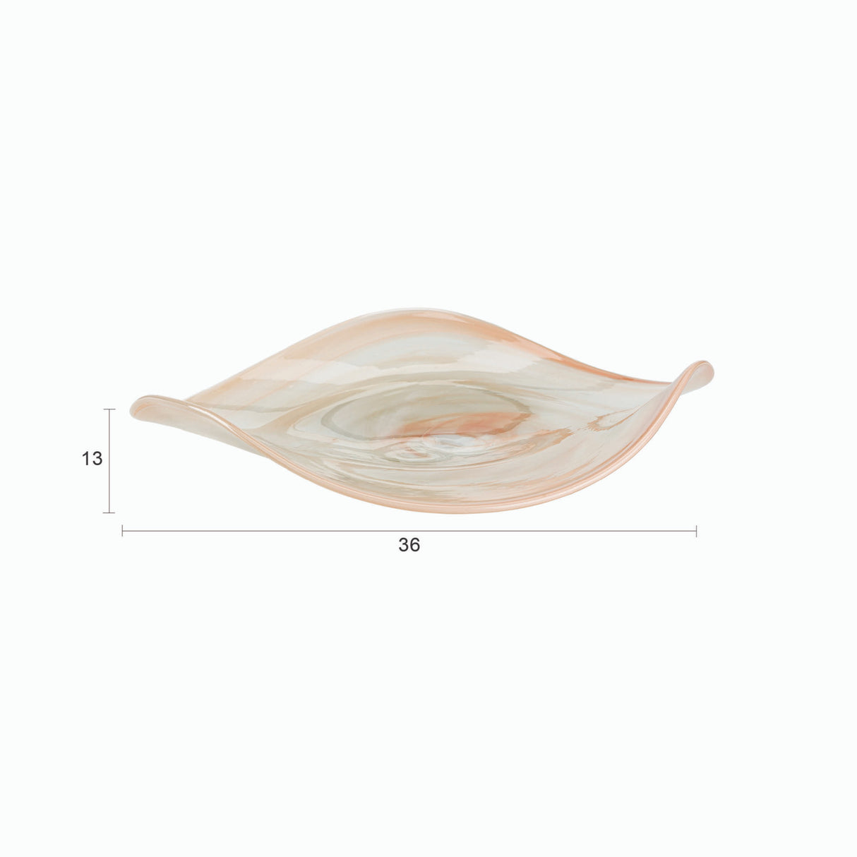   Swirl Pink Glass Tray | Oroa.com
