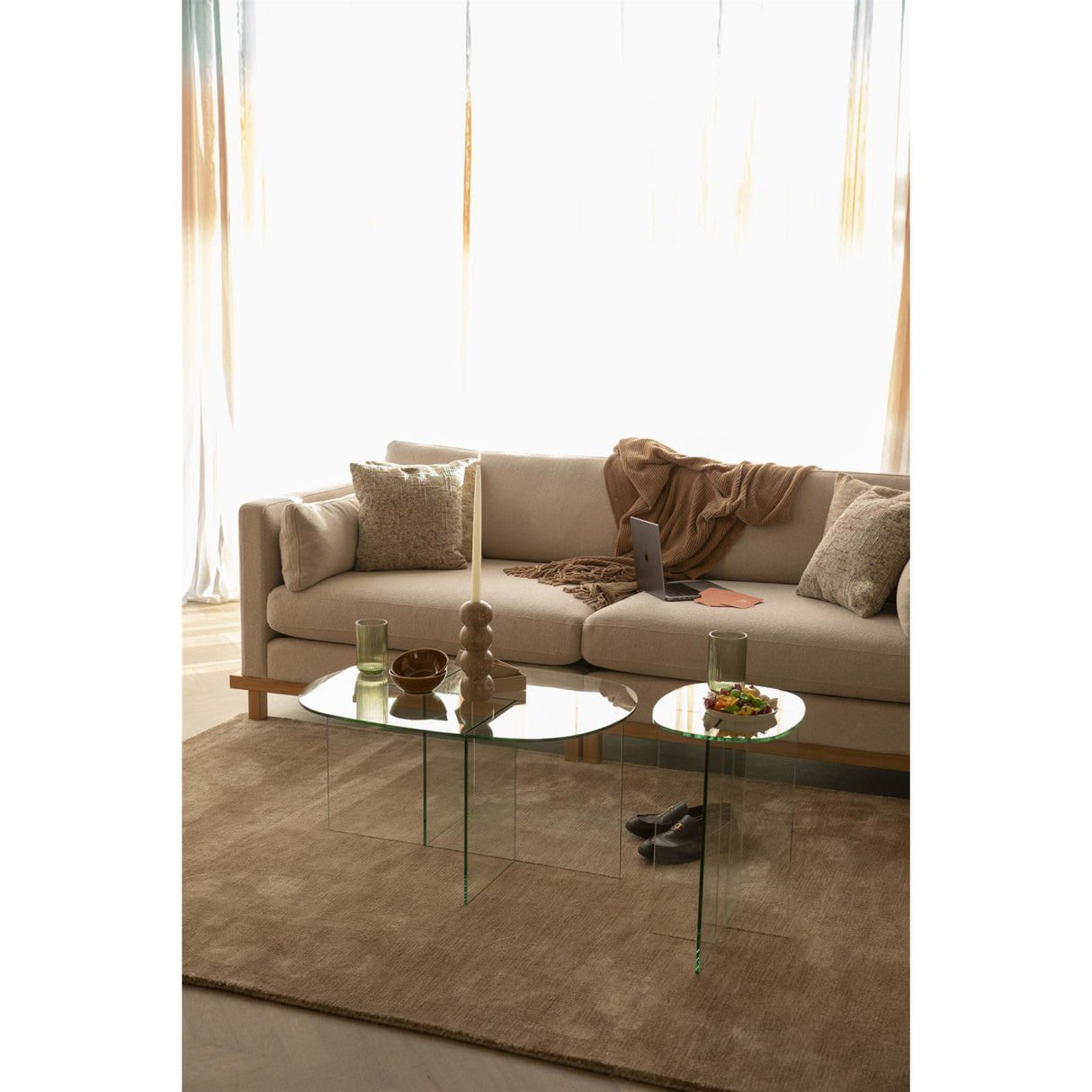   Minimalist Earthy-Toned Carpet 5' x 7' | Oroa.com