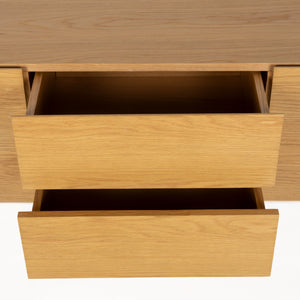   Oak 2-Drawer 2-Door Cabinet | Oroa.com