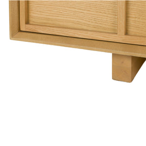   Solid Ash Japandi Cabinet | Oroa.com