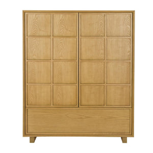   Natural Solid Ash 2-Door Cabinet | Oroa.com