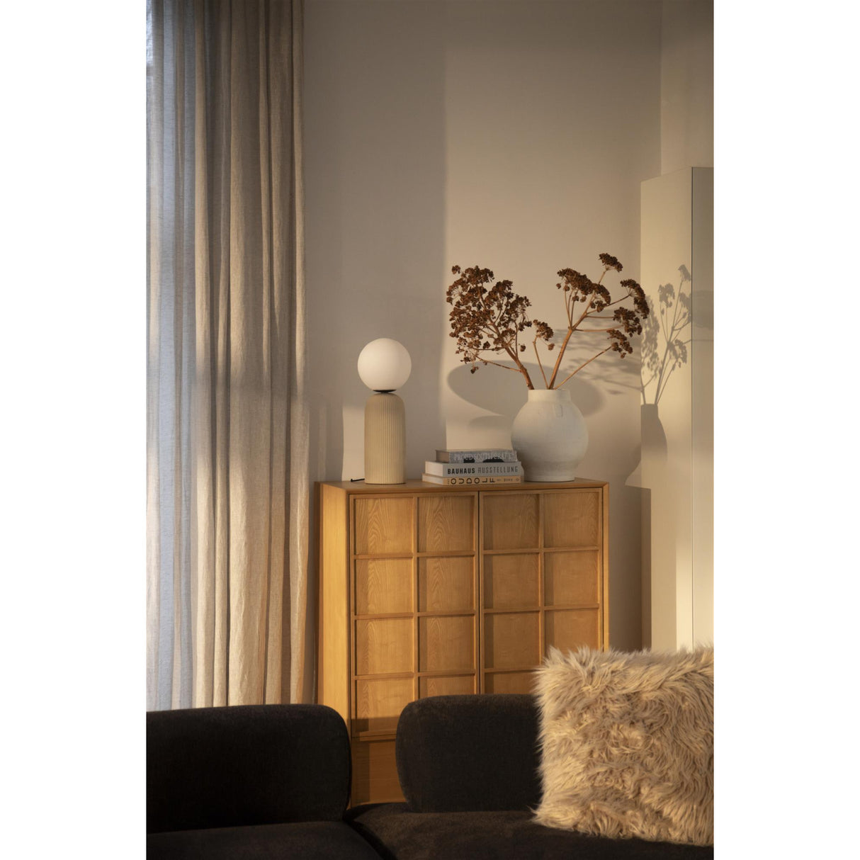   Natural Solid Ash 2-Door Cabinet | Oroa.com
