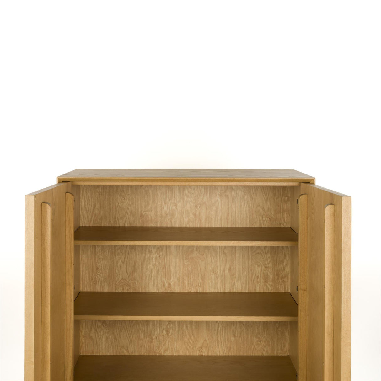   Natural Solid Ash 2-Door Cabinet | Oroa.com