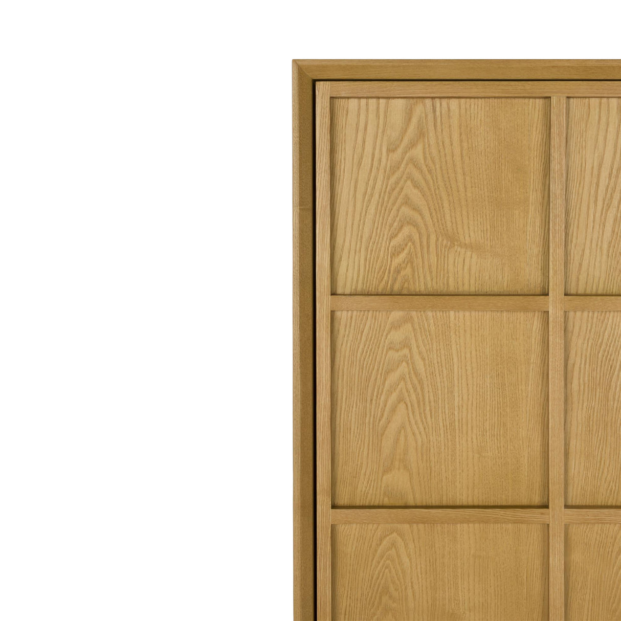   Natural Solid Ash 2-Door Cabinet | Oroa.com