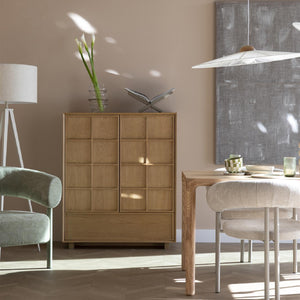   Natural Solid Ash 2-Door Cabinet | Oroa.com