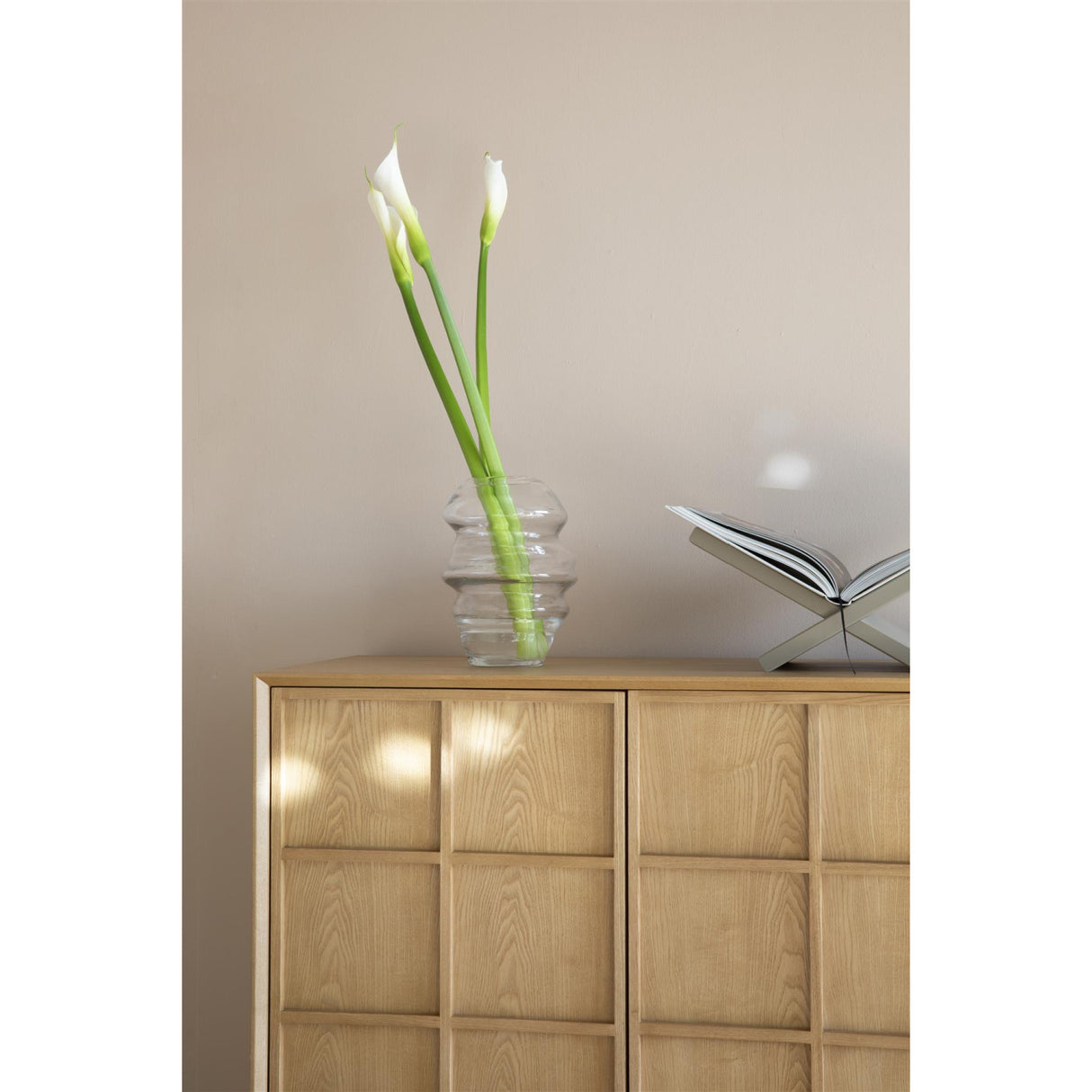  Natural Solid Ash 2-Door Cabinet | Oroa.com