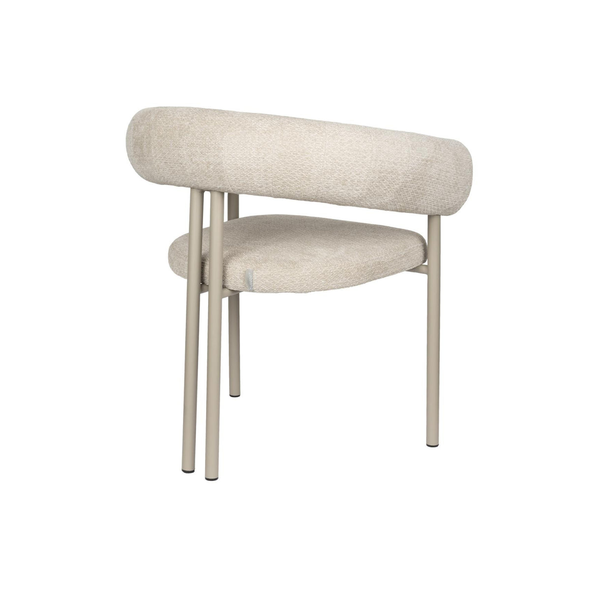   Modern European furniture - Beige Curved Dining Armchairs (2) - www.oroa.com | Oroa.com