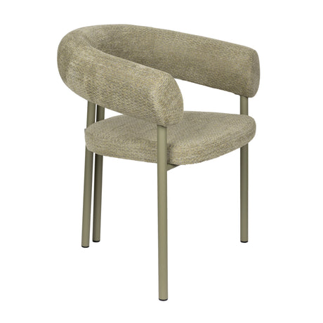   Green Curved Dining Chairs (2) | Oroa.com