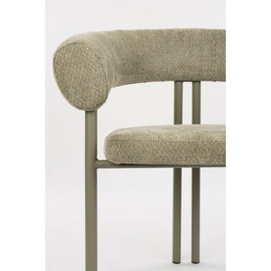   Green Curved Dining Chairs (2) | Oroa.com
