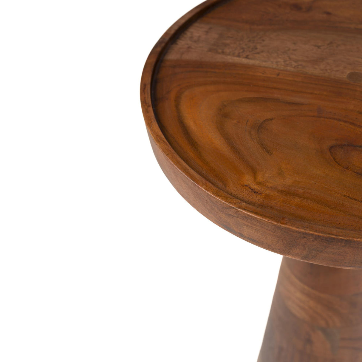   Walnut Round Side Table | Oroa.com