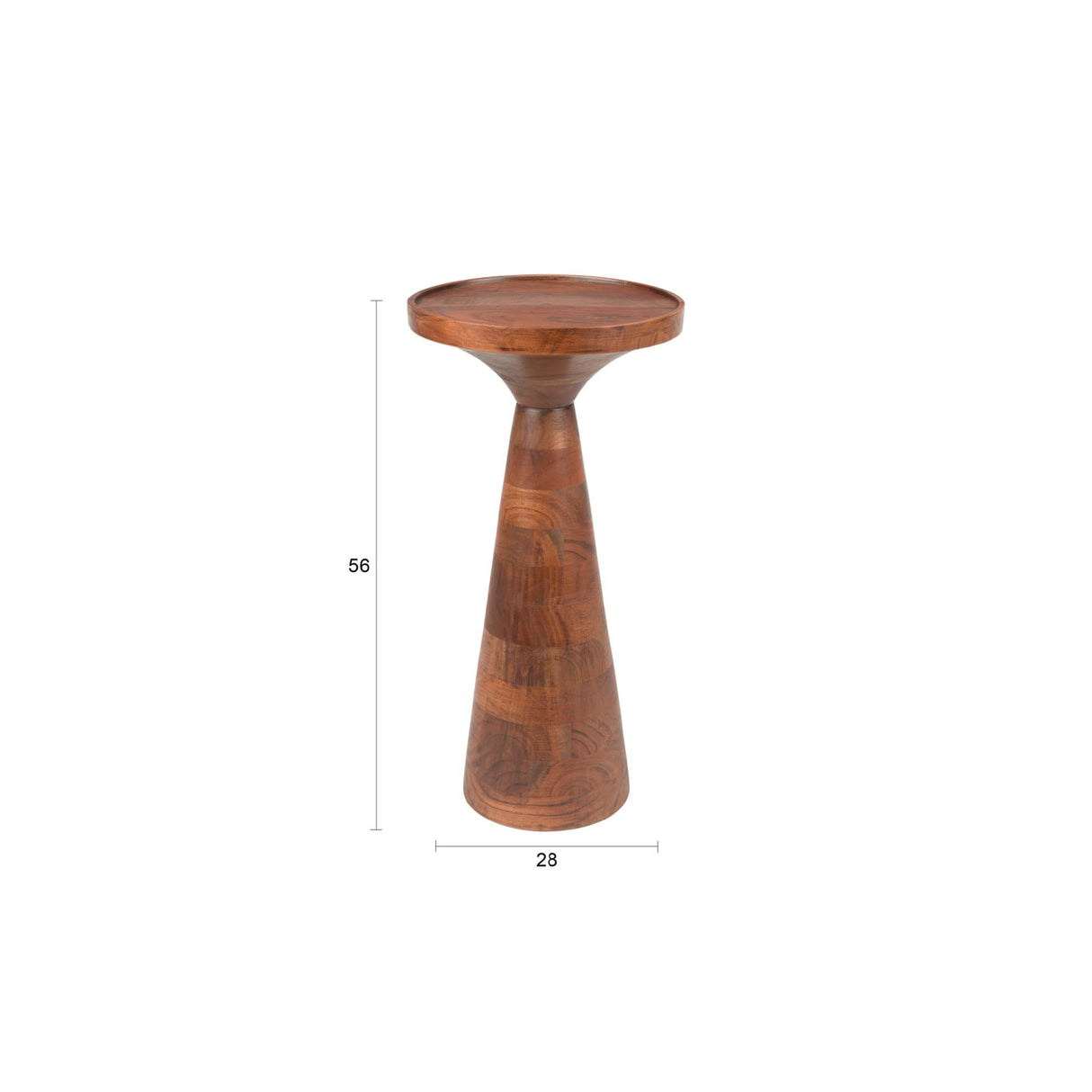   Walnut Round Side Table | Oroa.com