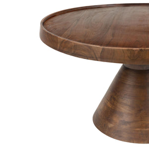   Acacia Wood Round Coffee Table | Oroa.com