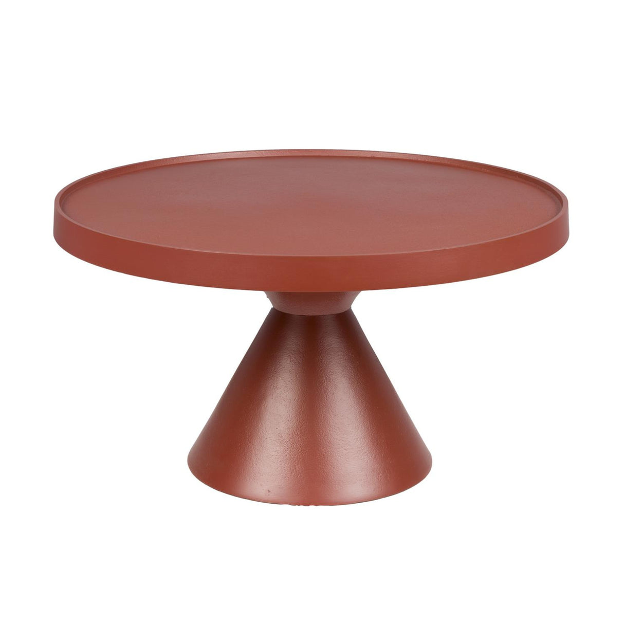   Red Aluminum Round Coffee Table | Oroa.com