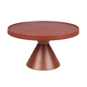   Red Aluminum Round Coffee Table | Oroa.com