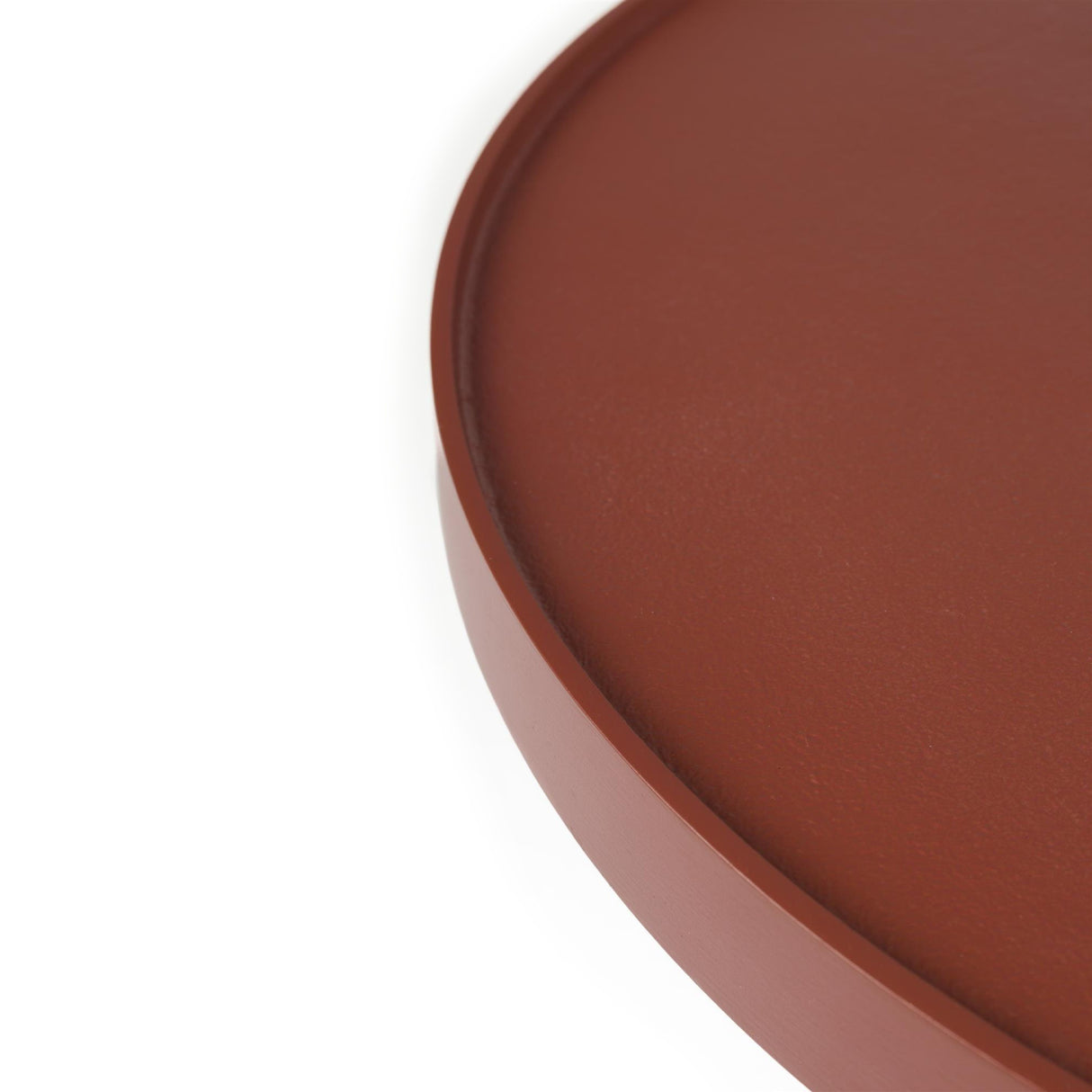  Red Aluminum Round Coffee Table | Oroa.com